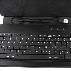 Acheter Wewoo Clavier QWERTY noir pour tablette universelle de 10 pouces avec en plastique USB Housse en cuir