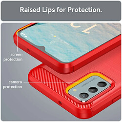 Avis Htdmobiles Coque pour Nokia G42 5G - housse etui silicone gel carbone + verre trempe - ROUGE