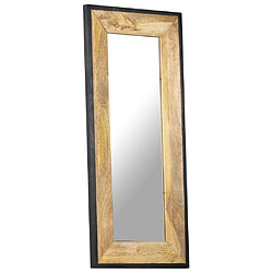 vidaXL Miroir 110x50 cm Bois de manguier massif