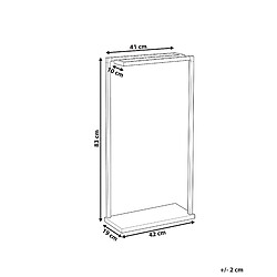 Avis Beliani Porte-serviettes 42 x 83 cm argenté GARCITAS