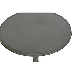 Avis Pegane Table d'appoint ronde en aluminium coloris vert mousse - Diamètre 40 x Hauteur 50 cm