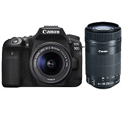 CANON EOS 90D KIT EF-S 18-55mm F3.5-5.6 IS STM + EF-S 55-250MM F4-5.6 IS STM