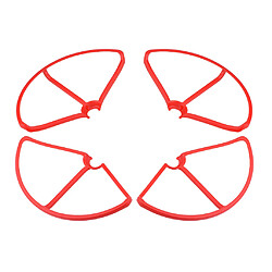 4 pièces anneau de protection garde hélice pour xiaomi mi drone 1080p / 4k rouge