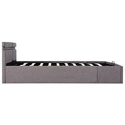 Acheter vidaXL Cadre de lit à rangement hydraulique sans matelas 180x200 cm