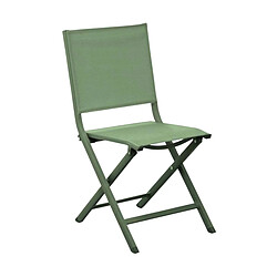 ALIZÉ Chaise jardin pliante en aluminium Thema vert.