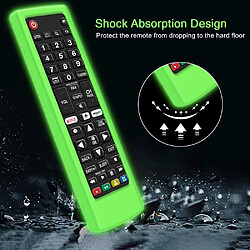 SANAG etui De Protection En Silicone Pour Lg Telecommande Akb75095308 Akb74915324 Akb73715601, Antiderapant Housse Coque Compatible Avec Lg Tv Remote(Glow Green) pas cher