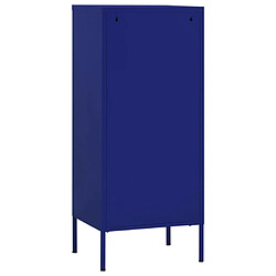 Acheter vidaXL Armoire de rangement Bleu marine 42,5x35x101,5 cm Acier