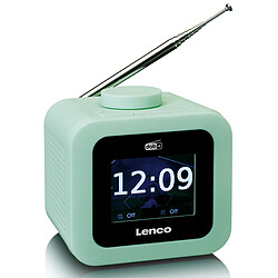 Lenco Radio-réveil DAB+/FM avec écran couleur CR-620GN Vert