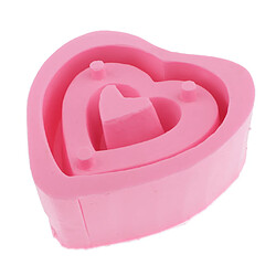 Acheter J'aime U Silicone Moule DIY Pot De Fleur Résine Époxy Moule Coeur 16x15.6x6.2cm