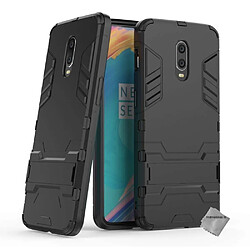 Htdmobiles Coque rigide anti choc pour OnePlus 6T + verre trempe - NOIR