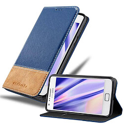 Cadorabo Coque Samsung Galaxy S2 / S2 PLUS Etui en Bleu