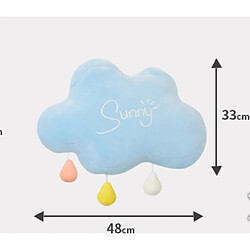 Universal 48 cm nuage arc-en-ciel lune peluche coussin canapé coussin mignon doux nuage arc-en-ciel lune peluche décoration chambre enfant cadeau d'anniversaire pour les enfants | oreiller de luxe