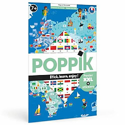 Poppik 1841223 Drapeaux Poster éducatif