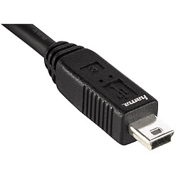 HAMA Câble USB 2.0, fiche A mâle - fiche mini B mâle (B5), 1,80m, Noir