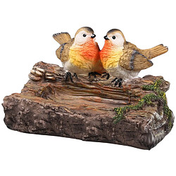 Farmwood Animals Rouge-gorge en résine sur branche 18 x 13 x 12 cm.