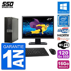 PC Dell 5040 SFF Ecran 27" Intel G4400 RAM 16Go SSD 120Go HDMI Windows 10 Wifi - Occasion