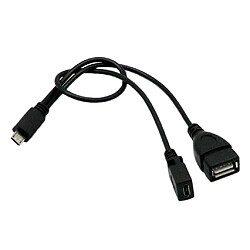 Avis PVC 20cm / 30cm Micro Vers USB Et Micro USB Mâle à Femelle OTG Adaptateur Secteur