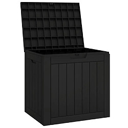 Avis vidaXL Boîte de stockage de jardin noir 55,5x43x53 cm polypropylène