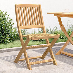 Maison Chic Lot de 4 Chaises pliables de jardin | chaises Relax bois massif d'acacia -GKD88734