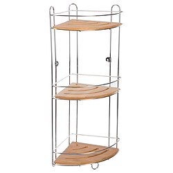 Five Simply Smart Etagère d'angle de douche Bambou - L. 26 x H. 56 cm