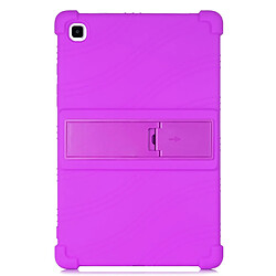 Coque en silicone avec béquille coulissante violet pour votre Samsung Galaxy Tab A7 10.4 (2020) T500