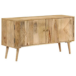 Helloshop26 Buffet bahut armoire console meuble de rangement bois de manguier massif 120 cm 4402047