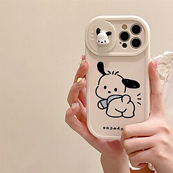 GUPBOO Étui pour iPhone13ProMax Push Window Punch Butt Pacha Dog Cartoon Phone Case Anti-chute