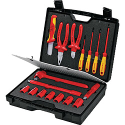 Alpexe Coffret de service avec outils isolés 17 pcs VDE