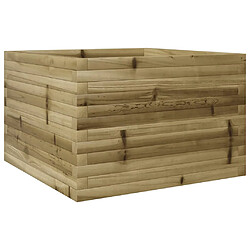 vidaXL Jardinière 70x70x45,5 cm bois de pin imprégné