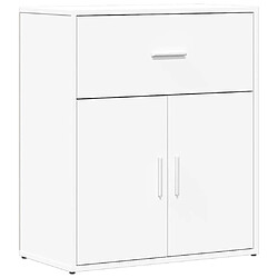 vidaXL Buffet blanc 60x31x70 cm bois d'ingénierie