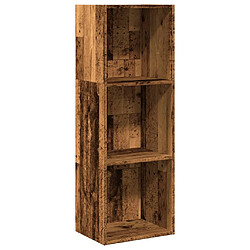 vidaXL Bibliothèque vieux bois 40x30x114 cm bois d'ingénierie