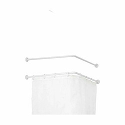 Berilo Tringle à Rideau De douche Blanc Aluminium 80 cm (24 Unités)