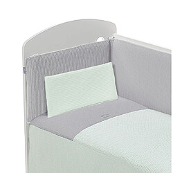 Interbaby Parure de lit 3 Pcs. Nid d'abeille Mod. Astrid Verd