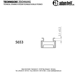 5653 Écrou cage M6 (Lot de 100) Adam Hall