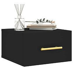 Avis Maison Chic Table de chevet murale,Table de nuit noir 35x35x20 cm -MN46672