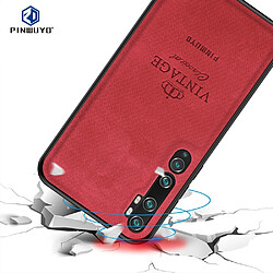 Coque en TPU + PU hybride anti-chute rouge pour votre Xiaomi Mi CC9 Pro/Mi Note 10