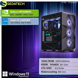 Sedatech PC Gamer • Intel i5-14600KF • RTX4060Ti • 32Go DDR5 • 2To SSD M.2 • Windows 11