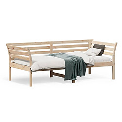 Maison Chic Lit d'appoint | Lit de jour | Lit de repos 90x190 cm Bois de pin massif -GKD76720