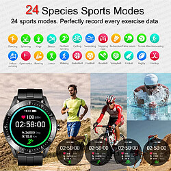 Avis Universal Smartwatch Hommes Sport Imperméable Imperméable Smartwatch Fréquence cardiaque Pression artérielle Sommeil Fitness Suivi IOS Mobile | Smartwatch (Noir)