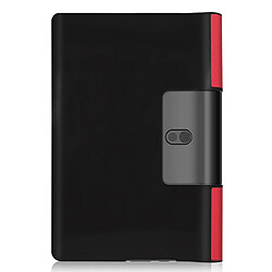 Etui en PU avec support rouge pour votre Lenovo Yoga Smart Tab 10.1/Tab 5 YT-X705