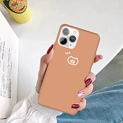 Acheter Wewoo Coque Pour iPhone 11 Pro Petit Cochon Motif Coloré Givré TPU Téléphone Housse de Protection Corail Orange