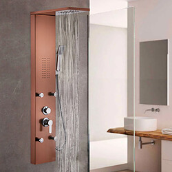 Avis Arati Bath And Shower Colonne de douche mitigeur pomme de douche 4 jets d'eau douchette Bormio, Couleur: Bronze