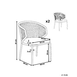 Avis Beliani Chaise de jardin PALMI Métal Gris