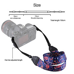 Wewoo Pour appareils photo reflex / numérique rétro style ethnique multi-couleur série bandoulière sangle ACH-619108 pas cher