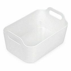 Panier Multi-usages Confortime Blanc 33 x 23,5 x 15,4 cm (12 Unités)