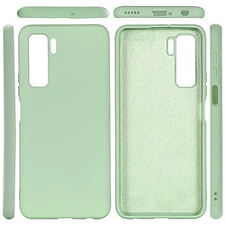 Coque en silicone liquide vert pour votre Huawei P40 Lite 5G/Nova 7 SE