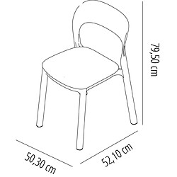 Avis Set 4 Chaise Ona Assise Colorée - RESOL