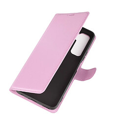 Etui en PU peau de litchi avec support rose pour votre Huawei P40 Lite 5G/Nova 7 SE