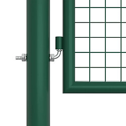 Acheter vidaXL Portail en treillis de jardin acier 390x125 cm vert