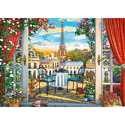 Schmidt Spiele- Terrasse à Paris, Puzzle de 1000 pièces, 58976, Coloré